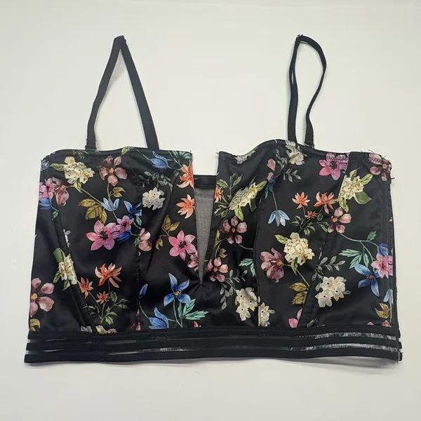 Victoria's Secret‎ Very Sexy Unlined Strapless Floral Bustier Bra Size Small NEW - Image 6