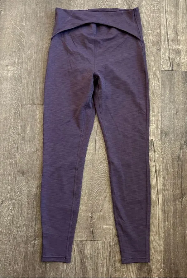 Lululemon Power Within 28in Super High Rise Legging Heathered Black Currant 10 - Image 3