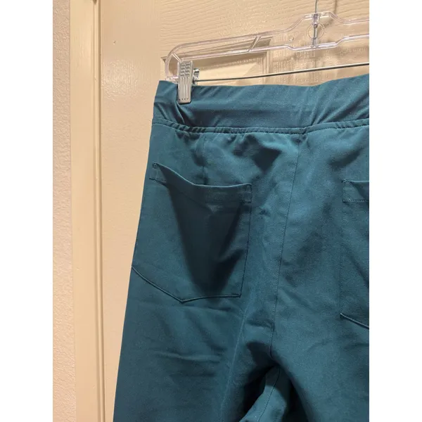 MANDALA Teal Scrub Pants Jogger Fit Woven w Equa-Tek Technology Size‎ Small Tall - Image 4