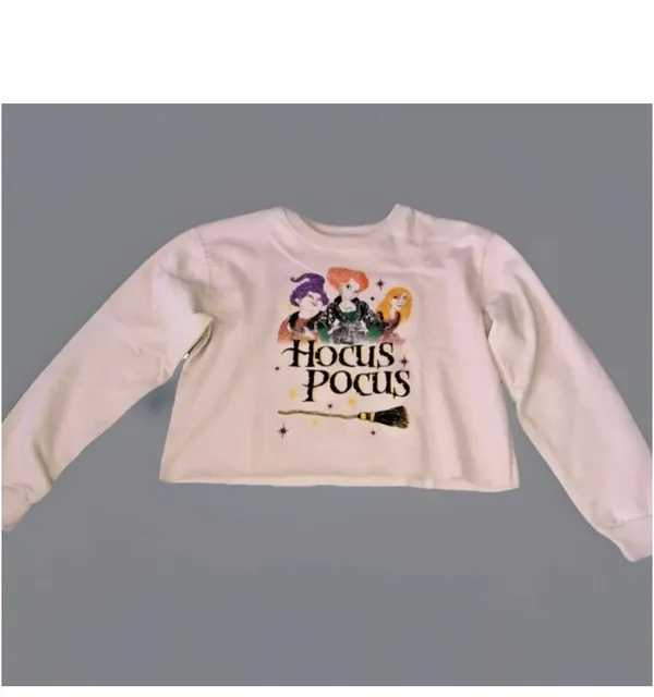 Disney Hocus Pocus Sanderson Sisters Crop Sweatshirt JRS XL New - Image 7