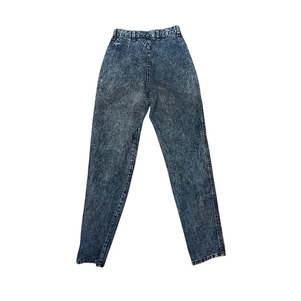 Vintage Roper Bareback Acid Wash Western Mom Jeans Zig Zag Pocket High Rise USA - Image 5