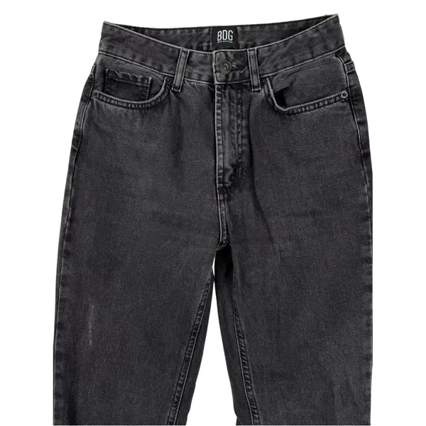 BDG Urban Outfitters Mom Jeans High Rise Black Wash Womens 25‎ Straight Leg - Image 3