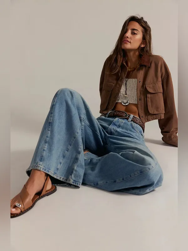 Free people Eden High Slouchy Flare Jeans - Image 6