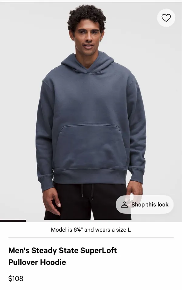 Men’s Steady State Hoodie Lululemon Pullover - Image 3