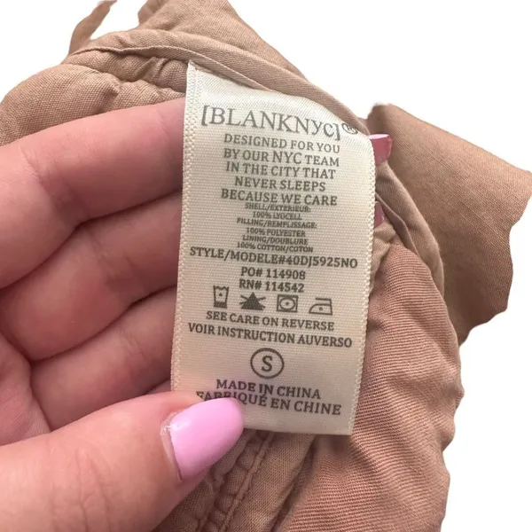 BLANKNYC Quilted Hooded‎ Light Jacket Sz S - Image 5
