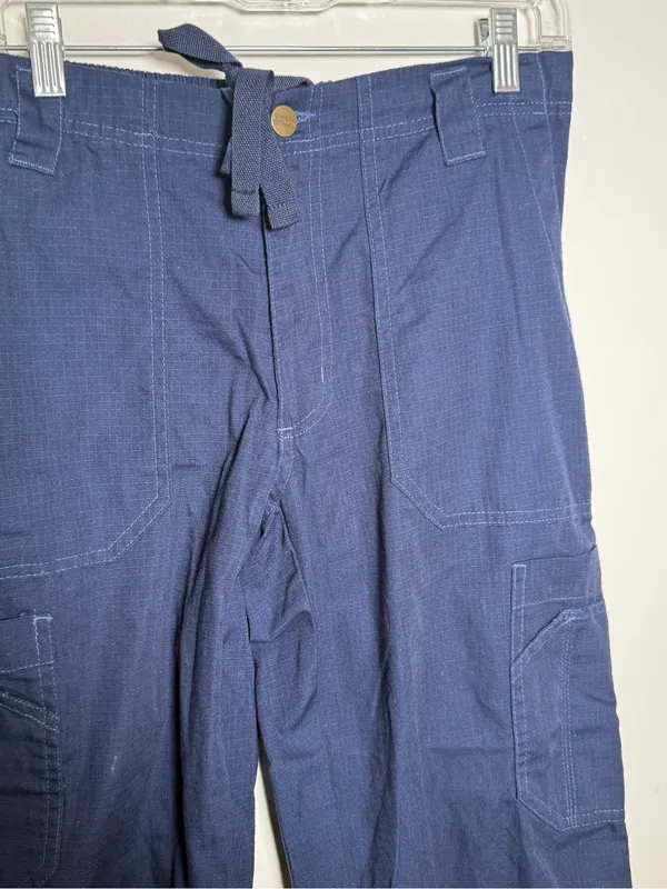 Carhartt Navy Blue Cargo Work Pants Womens XS Short - Image 2