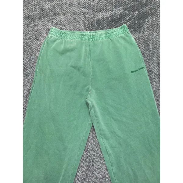 Outdoor Voices Womens Cotton Terry Jogger Sweatpants Green Pull On Size Medium - Image 2