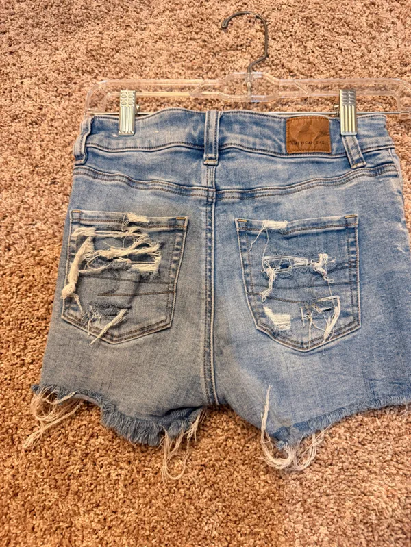 American Eagle Outfitters Light Blue Distressed Boyfriend Jeans - Image 2