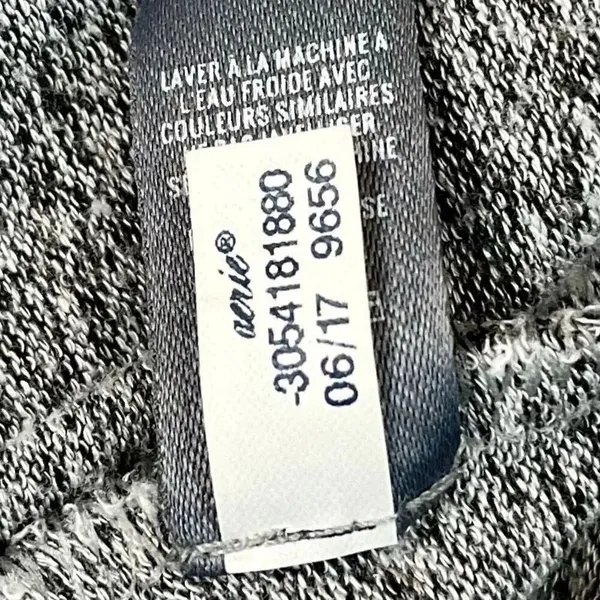 Aerie Just Add Leggings Gray Long Sleeve Open Back Sweater XS - Image 10