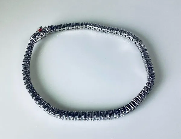 NWOT 925 Sterling Silver 4mm Tennis Bracelet - Image 3