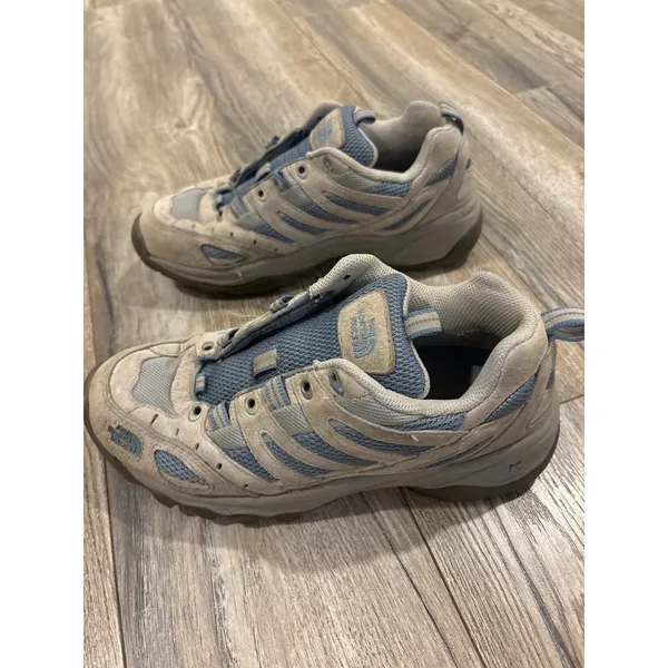 The North Face Womens Grey Blue Trail Hiking Shoes ABG3 T177 Size 7 - Image 3