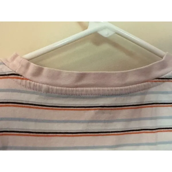 Levi's Sherbert Striped Babydoll Tee Shirt Women's Sz XS - Image 6