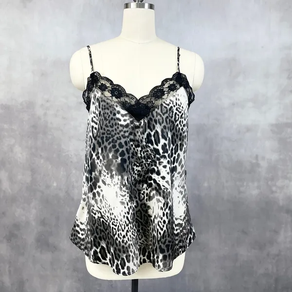 Davi & Dani‎ Womens Leopard Cami Size M Y2K Lingeriecore Sultry Club Night Edgy - Image 2