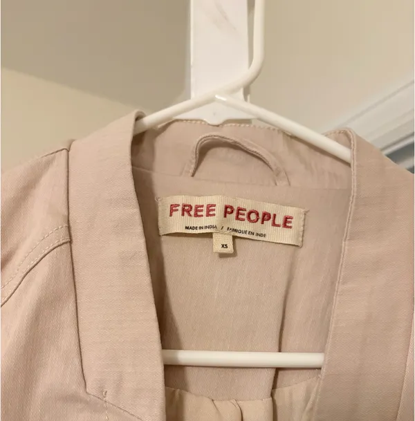 Free People Ruffle Jacket Military - Image 3