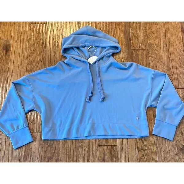 Altar'd State revival blue cropped Athletic hoodie M - Image 2