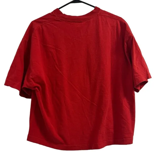 VINTAGE M&Ms Yellow T Shirt Size L/XL‎ Short Sleeve Graphic Red 90s Y2K - Image 2