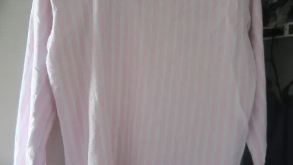 Victoria's Secret vertical stripe sleep shirt top in pink and white size XS. - Image 9