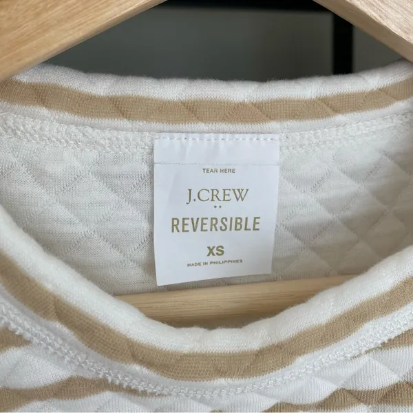 J. Crew Reversible Quilted Pullover Sweater - Image 4
