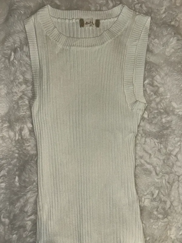 Altar’d State Ribbed Knit Lite Cream Bodysuit - Image 2