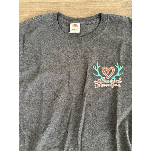 Girlie Girl Originals Women's Gray Long Sleeve Graphic T-Shirt Size M‎ - Image 3