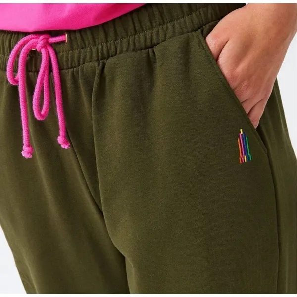 NWT Terez New Yorker Hunter Green Wear what makes you happy Sweatpants Size M - Image 3