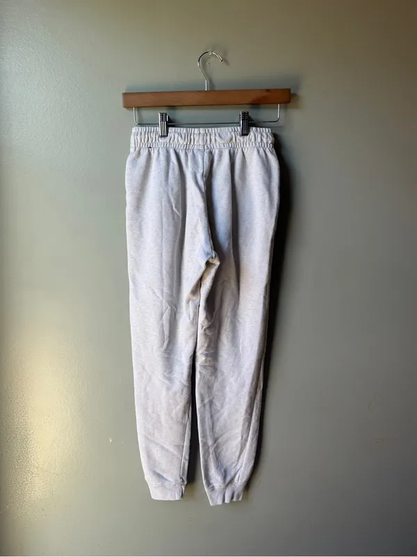 Nike Fleece Jogger Sweatpants Light Gray XS Athletic Pants - Image 5
