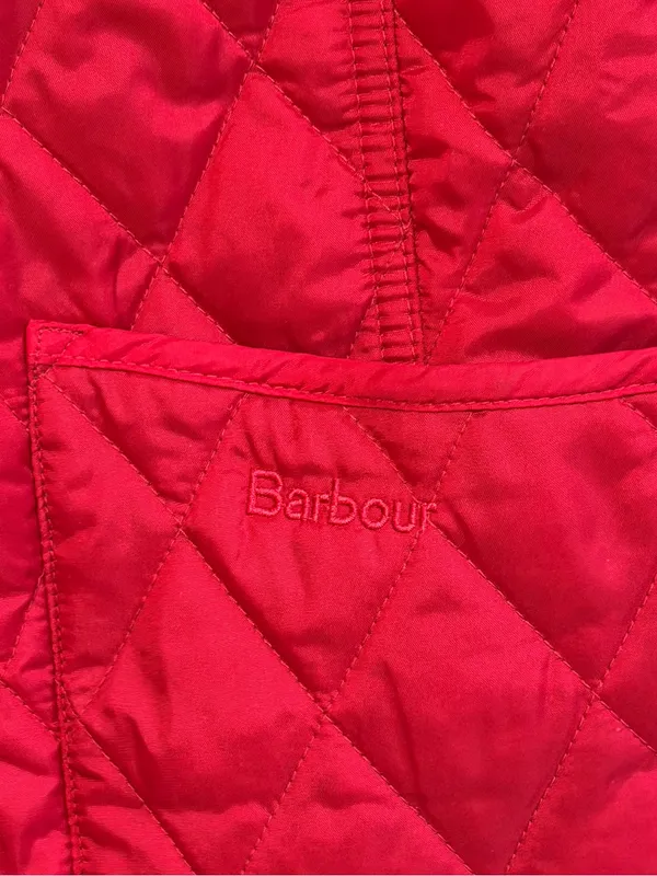Barbour Women’s Quilted Vest Size 10 Red Fall winter - Image 5