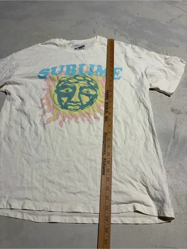 American Eagle Sublime Band Tee oversized medium - Image 5