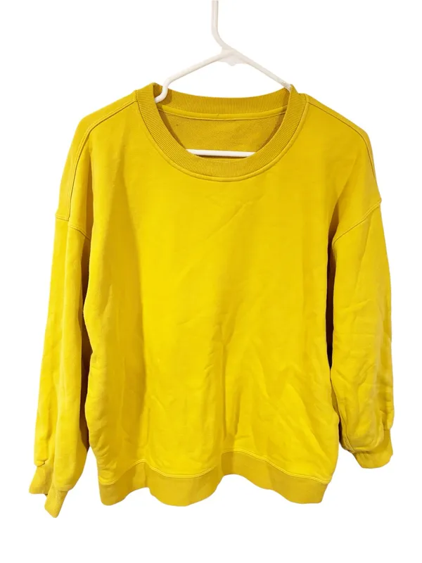 Lululemon Perfectly Oversized Crew Sweatshirt Soleil Yellow Sweatshirt - Image 3