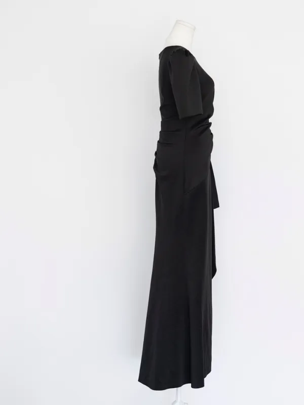 Xscape - ruffle puff-sleeve evening gown - Image 5