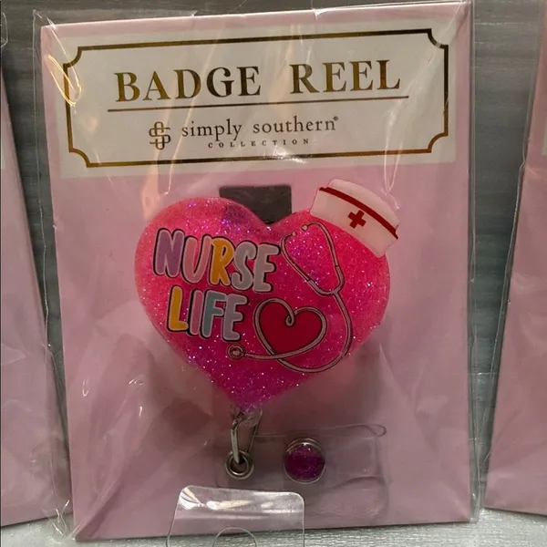 4 Simply Southern Badge Reels. Features 'Floss Like a Boss' text. - Image 6