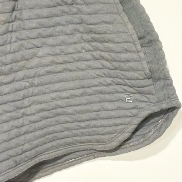 Everlane‎ Grey The Organic Cotton Quilted Short in Slate Size Small Pull On - Image 3