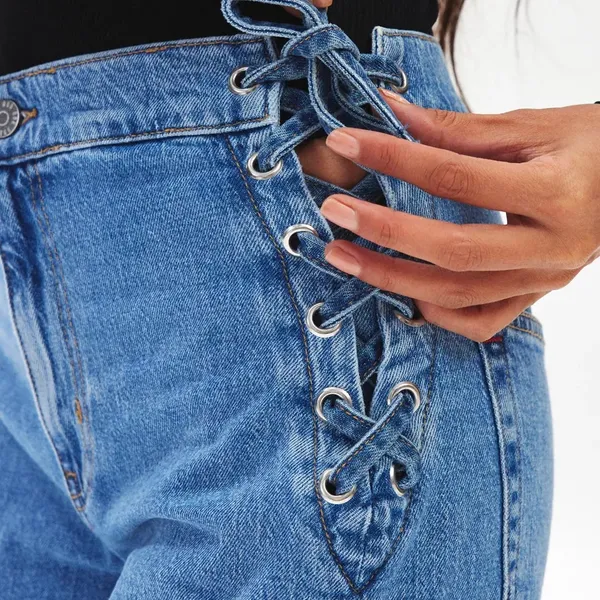 BDG Urban Outfitters Corset Tie-Waist Boot Leg Jeans Size 26 - Image 4