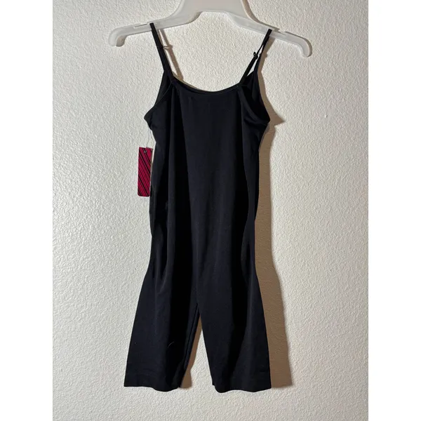 Cotton Candy NWT Jrs Size S/M Black Bodysuit Pull-On One-Piece Spaghetti Straps - Image 2