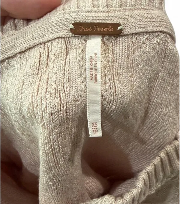 Free People Cropped Mimi Cardigan Sugar Crystals XS - Image 9