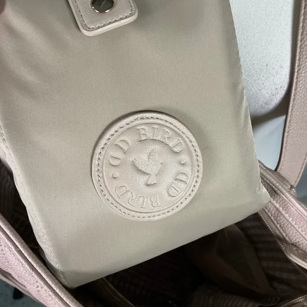DD Bird The Taupe Leather‎ Nash With Changing Pad Diaper Bag Luxury Shoulder - Image 3