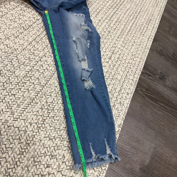 Unbranded Distressed Cotton Skinny Jeans - Image 8