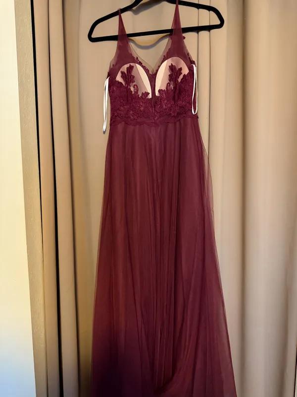 Watters Bridesmaid Dress Red Size 6 - Image 3