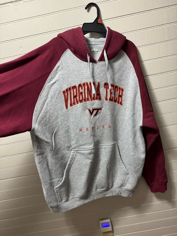 Men’s large Virginia tech hoodie Gray - Image 4