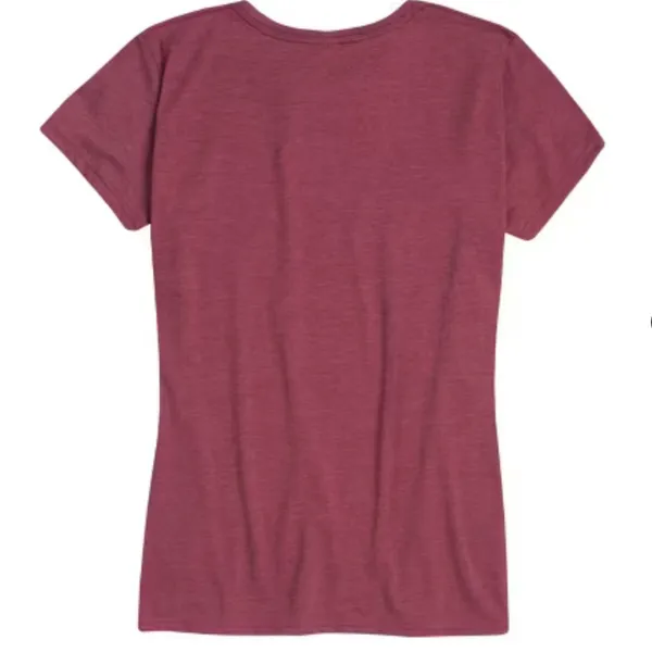 Women's Maroon‎ Graphic Tee Red Size M - Image 2