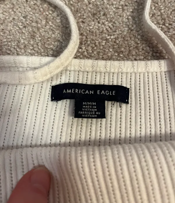 American Eagle White Tank Top - Image 2
