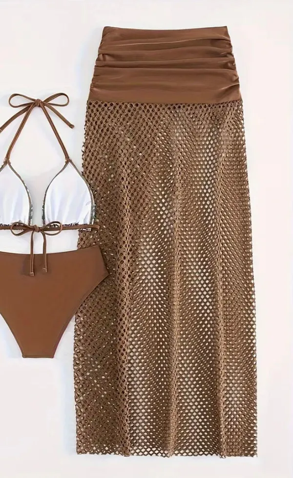 Andrea’s Deals NWT Tribal Print 3 Piece Set Bikini, SIZE M - Image 3