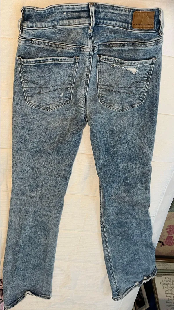 American Eagle Light Wash Flare Jeans - Image 2