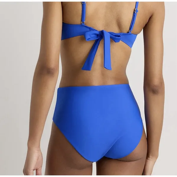 NWT Quince Electric Blue Italian High Rise Bikini Bottoms Size Medium - Image 2