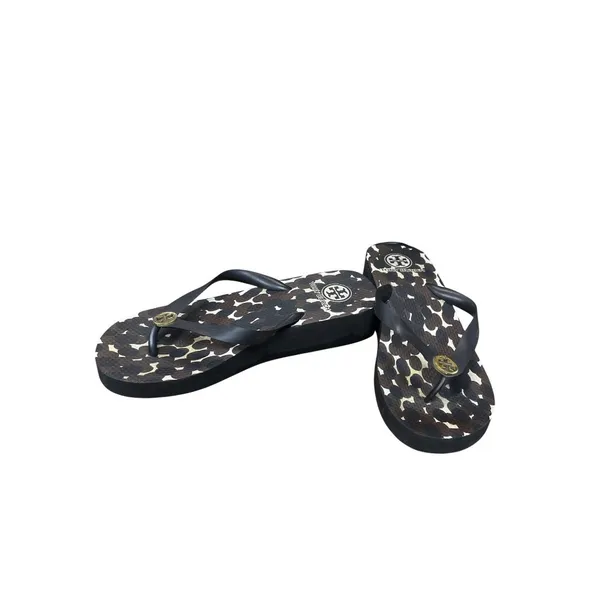 Tory Burch wms black cameo spring summer sandals sz 8 SKU 9892 - Image 2