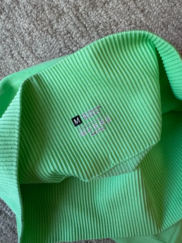 Green Biker Shorts Size M - Image 5