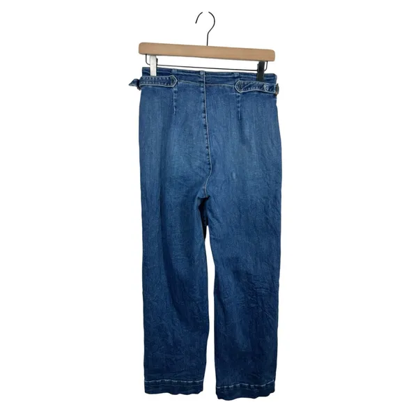 MOTHER Cinch Greaser Ankle Jeans Dark Stormy Night‎ Wide Leg Size 28 - Image 5
