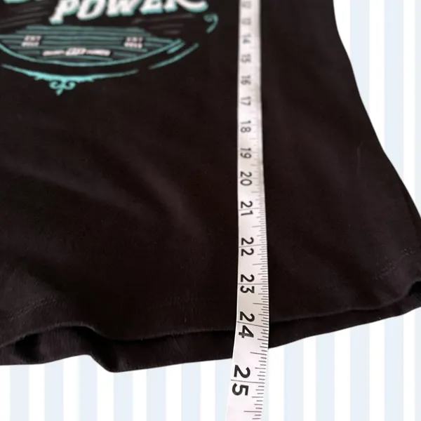 Ariat Diesel Black Tank Top w Turquoise Blue Graphic Logo LG - Image 5