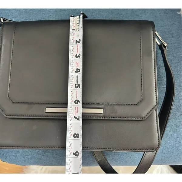 ECCO black leather bag shoulder bag class stylish - Image 10