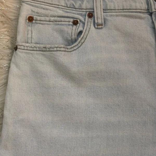 Abercrombie & Fitch Women’s Light Blue Straight Ultra High Rise Jeans Size 31/12 - Image 11